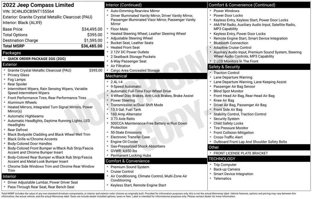 Used 2022 Gray Jeep Limited image 9