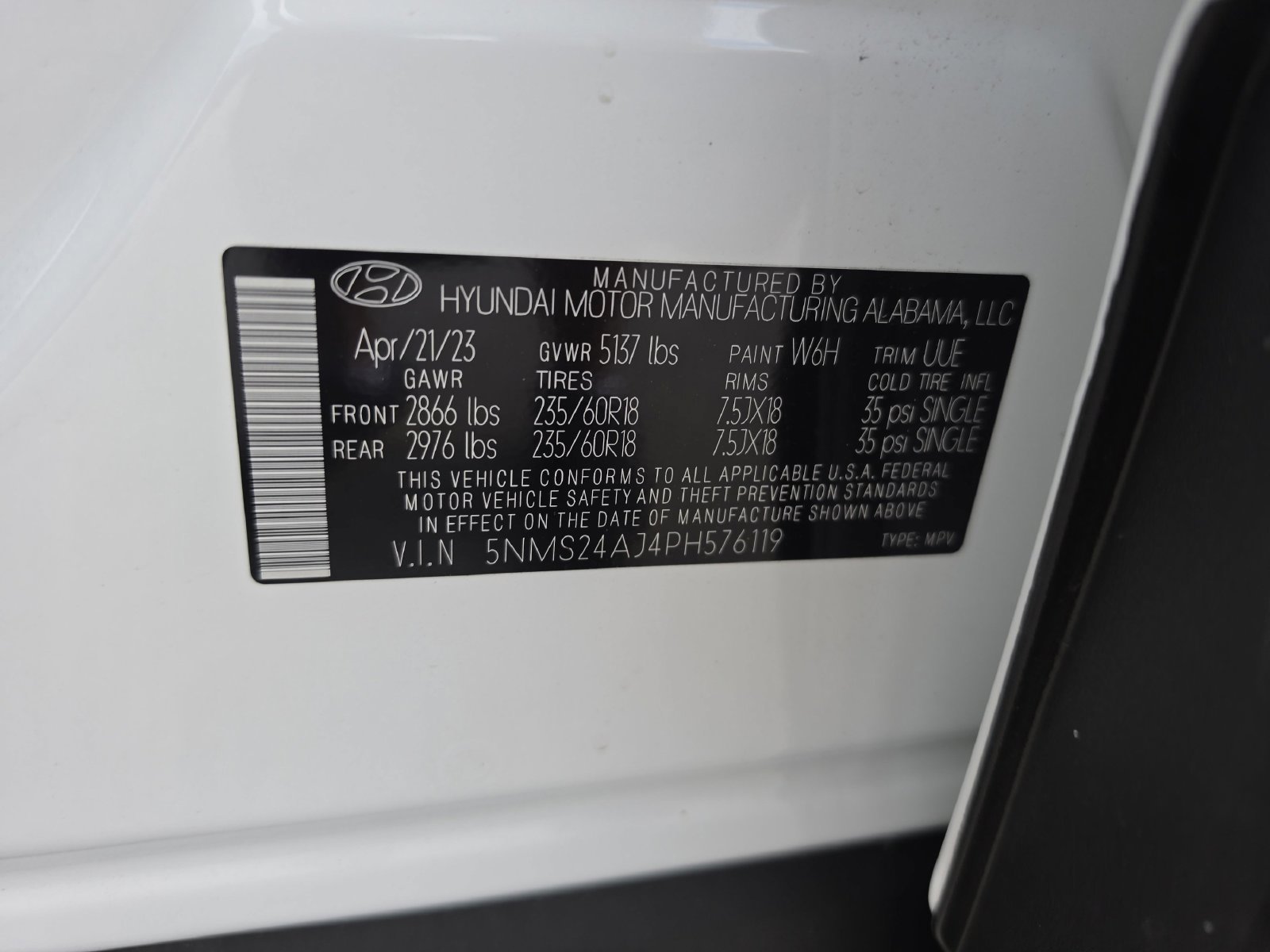 Used 2023 White Hyundai SEL image 37