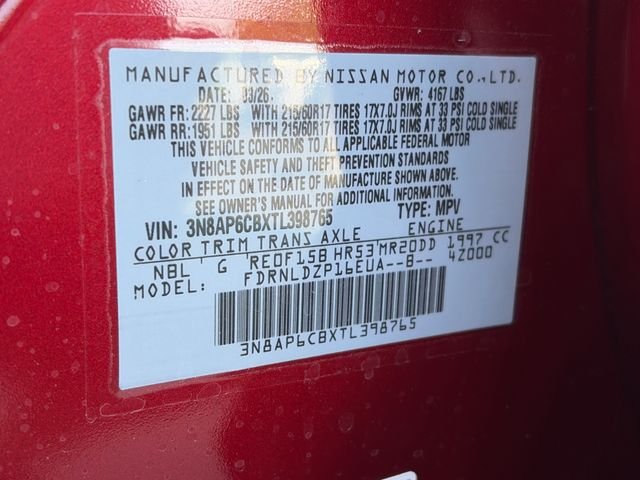 New 2026 Scarlet Ember Tintcoat Nissan SV image 32