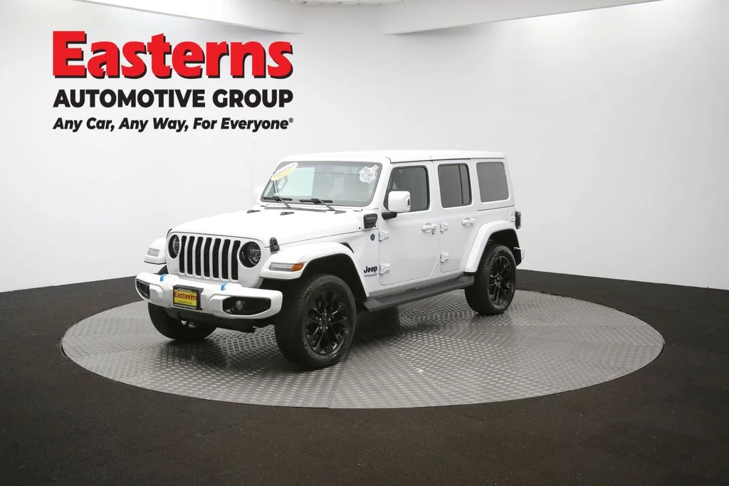 Used 2021 White Jeep Unlimited Sahara High Altitude 4xe image 56