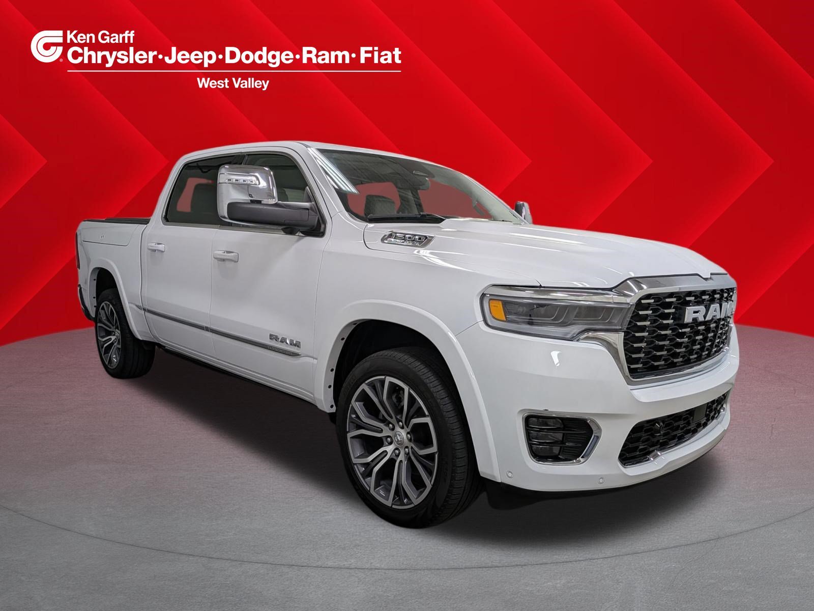 Used 2025 Bright White Clearcoat Ram Tungsten image 1