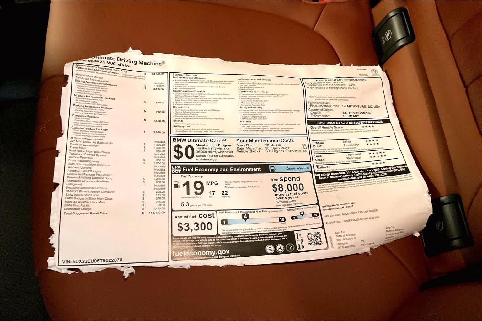 New 2026 Mineral White Metallic BMW M60i image 18