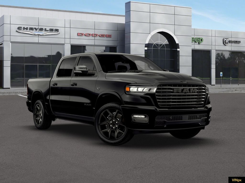 New 2026 Diamond Black Crystal Pearl-Coat Exterior Paint RAM Laramie image 11
