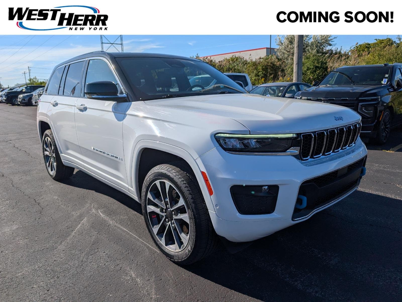 Used 2024 Bright White Clearcoat Jeep Overland image 1
