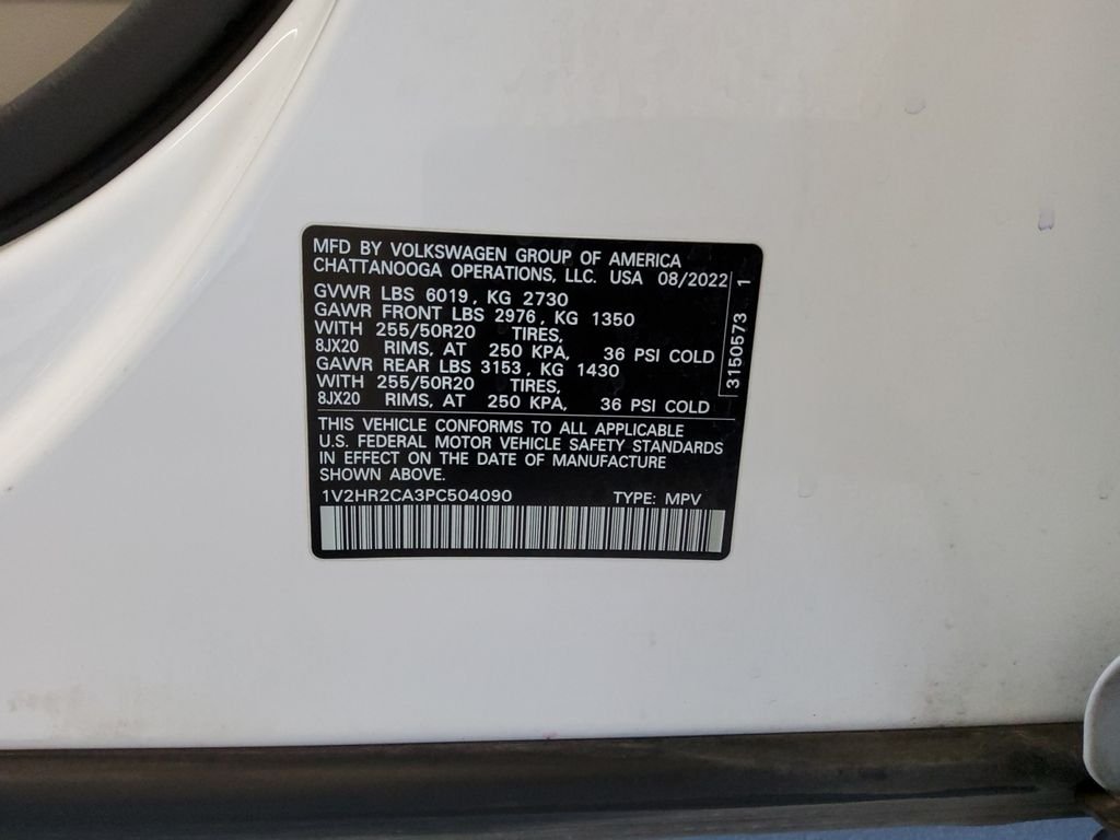 Used 2023 White Volkswagen 3.6L V6 SE w/Technology image 20
