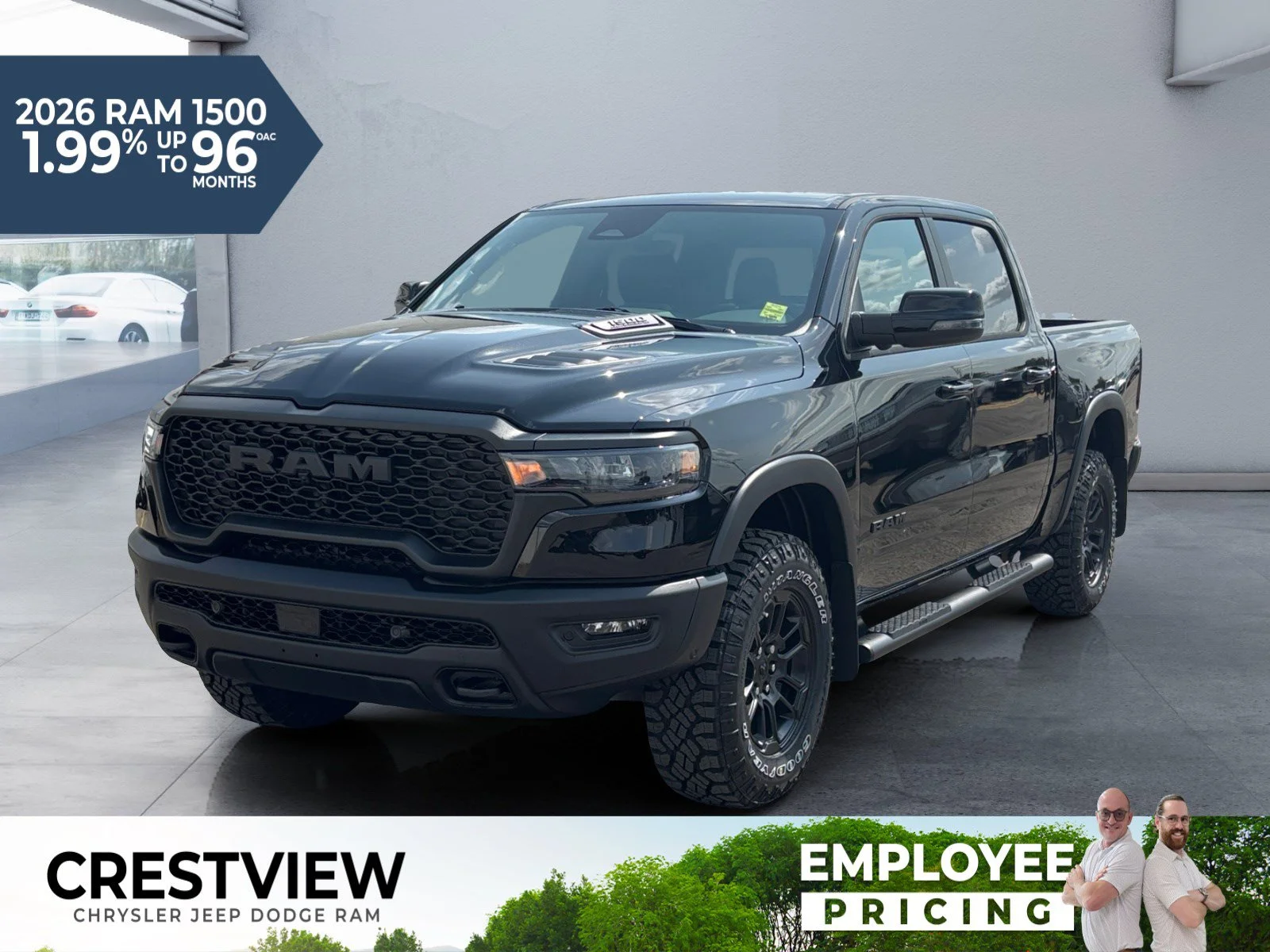 New 2026 Diamond Black Crystal Pearl Ram Rebel image 1