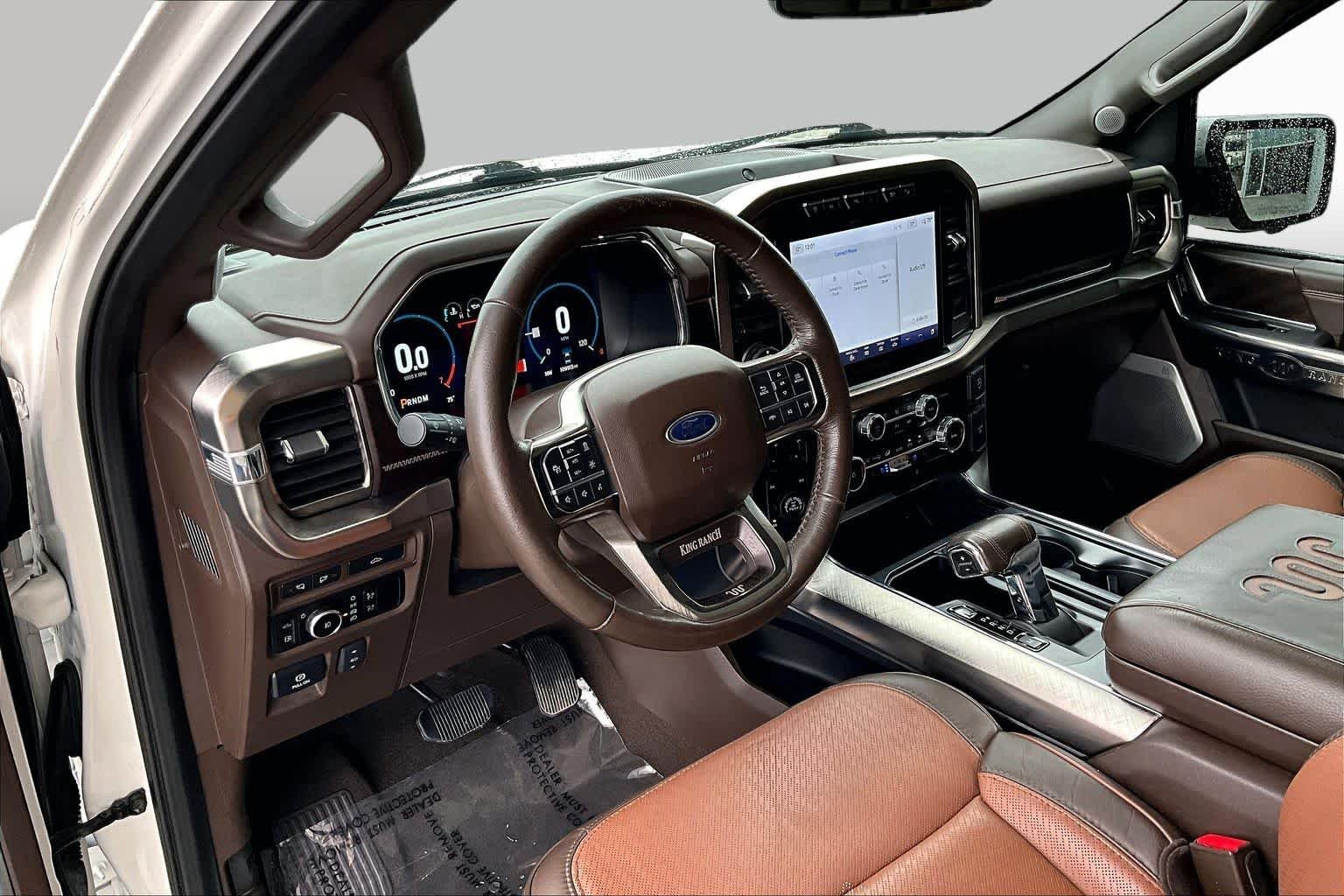 Used 2023 Star White Metallic Tri-Coat/Stone Gray Ford King Ranch image 16