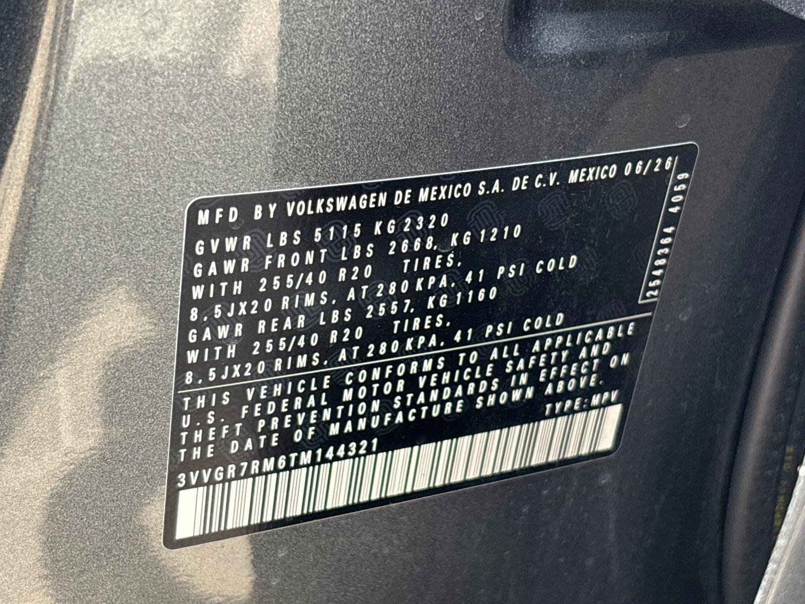 New 2026 Platinum Gray Metallic Volkswagen SE R-Line Black image 12