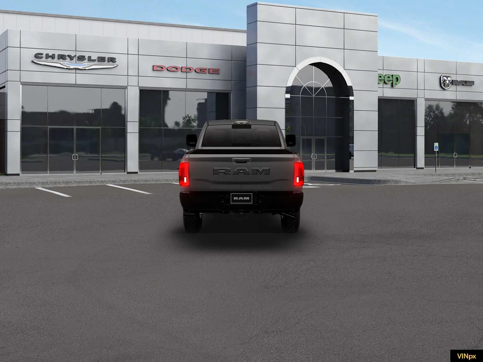 New 2026 Ceramic Gray Clear-Coat Exterior Paint RAM Power Wagon image 6