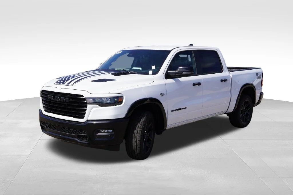 New 2026 Bright White Clear-Coat Exterior Paint RAM Laramie image 7