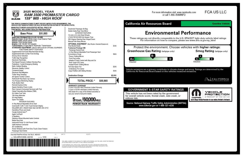 Certified Used 2025 White Ram High Roof image 4