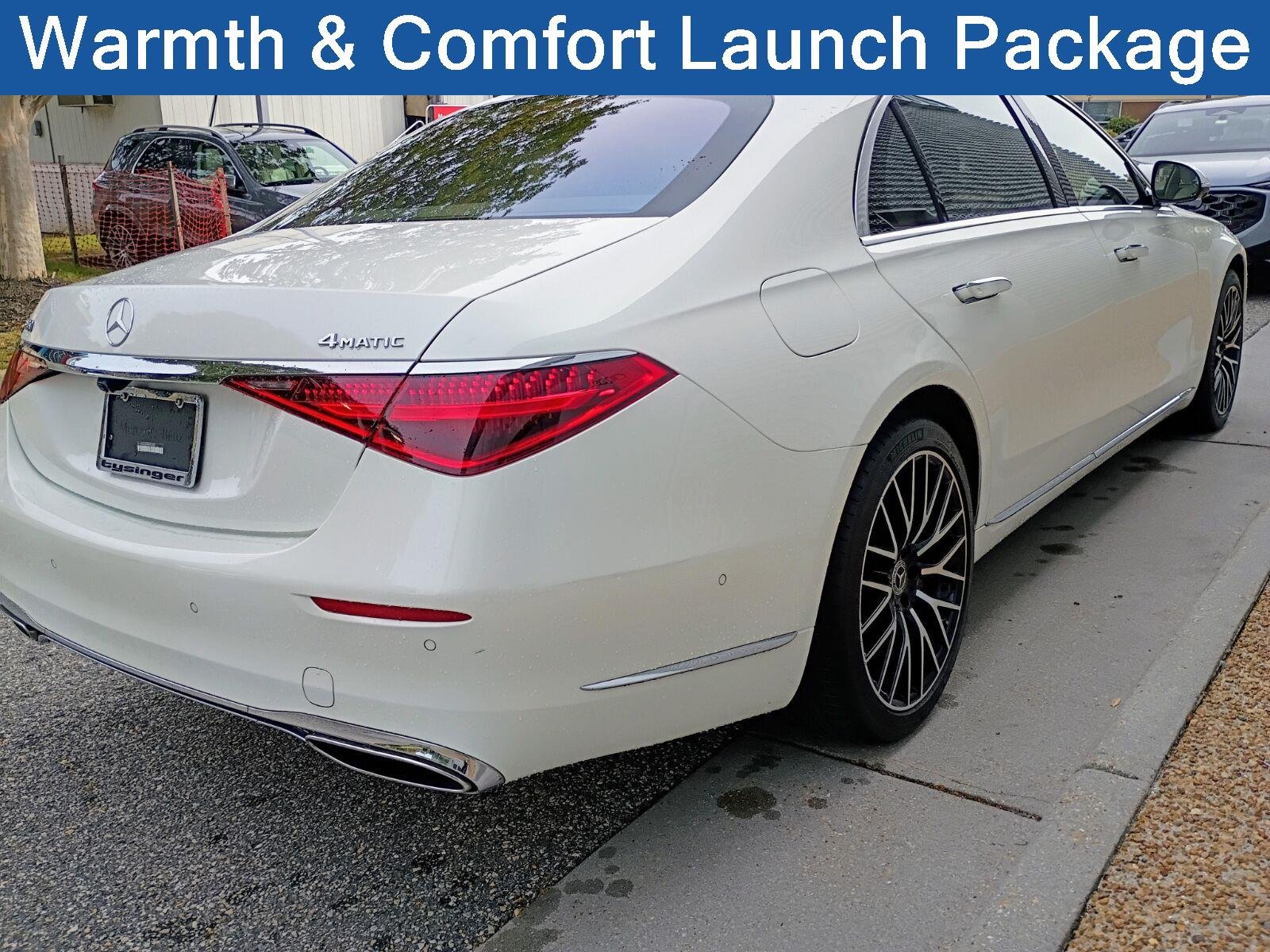 Used 2021 designo Diamond White Mercedes-Benz S 580 image 3