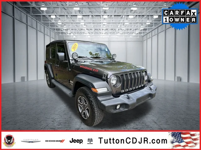 Pre-Owned 2019 Jeep Wrangler Unlimited Sport S
