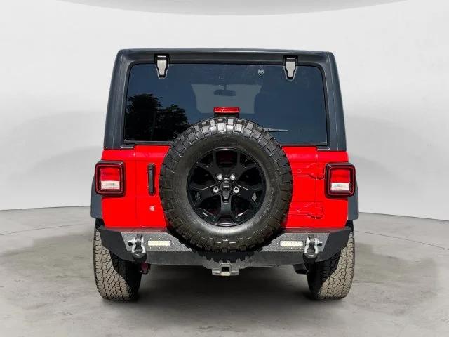 Used 2021 Red Jeep Unlimited Willys image 7