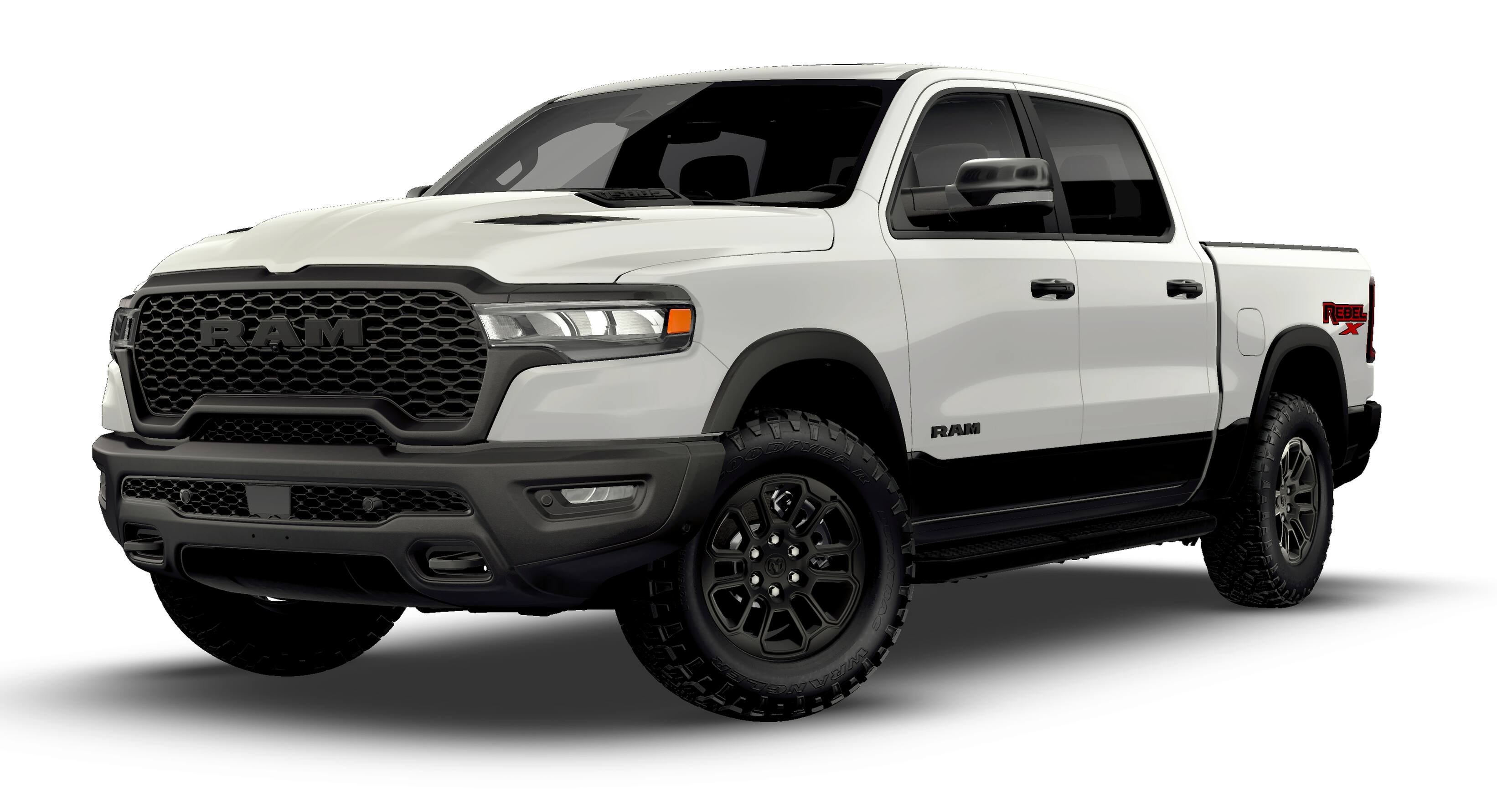 New 2026 Bright White Clear-Coat Exterior Paint Ram REBEL image 1