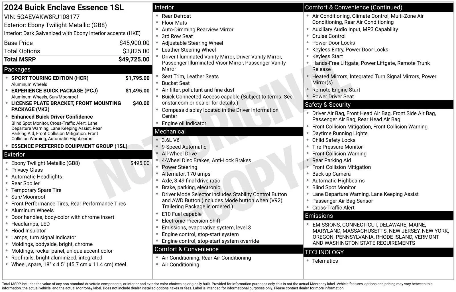 Used 2024 Black Buick Essence image 39