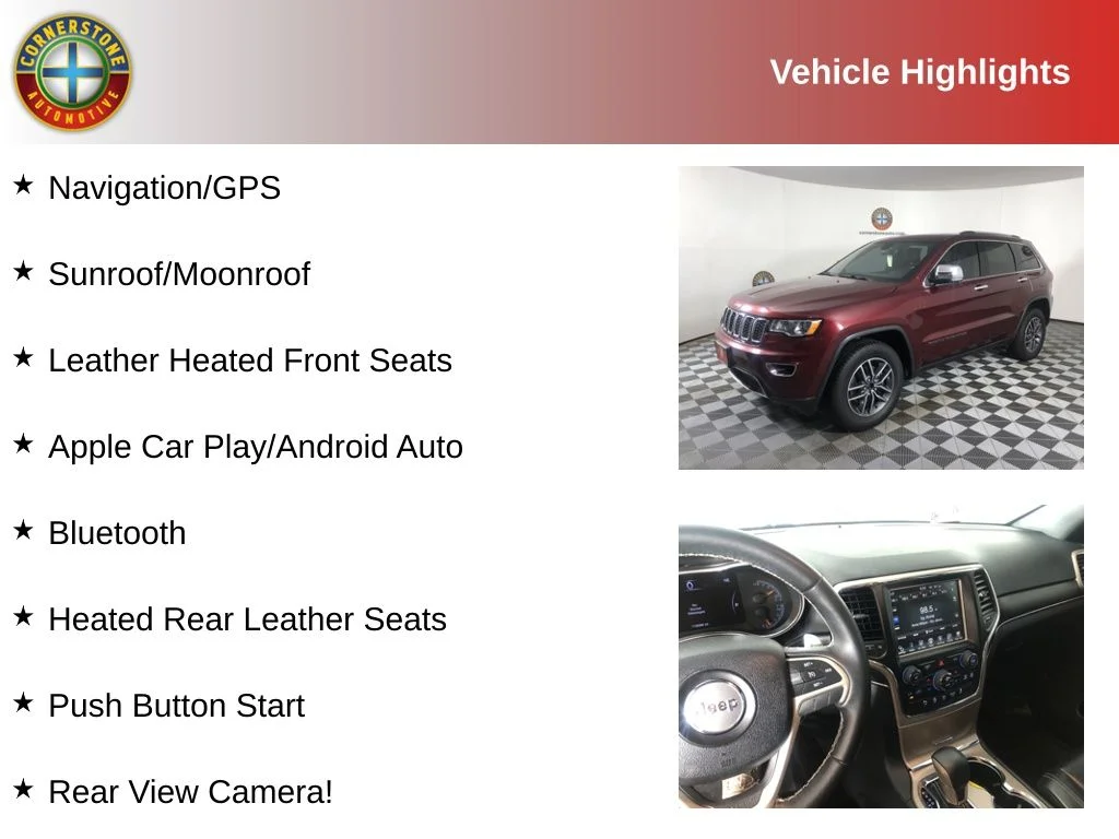 Used 2017 Jeep Grand Cherokee Limited with VIN 1C4RJFBGXHC788250 for sale in Elk River, Minnesota