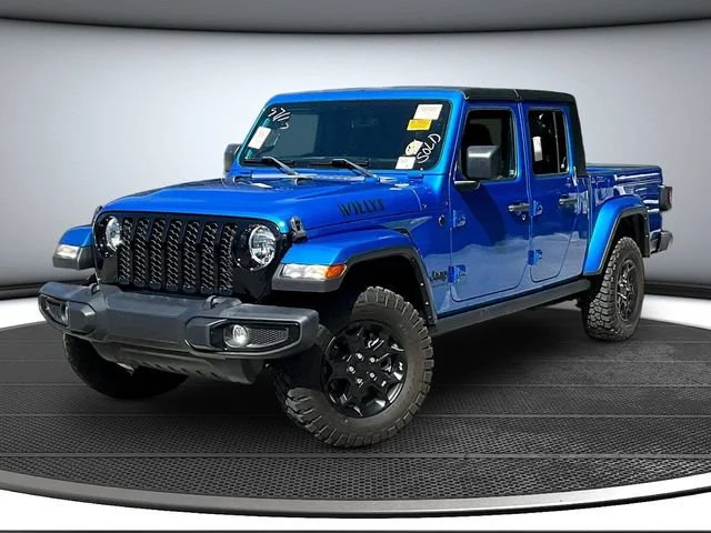 Used 2023 Blue Jeep Willys 4x4 image 1