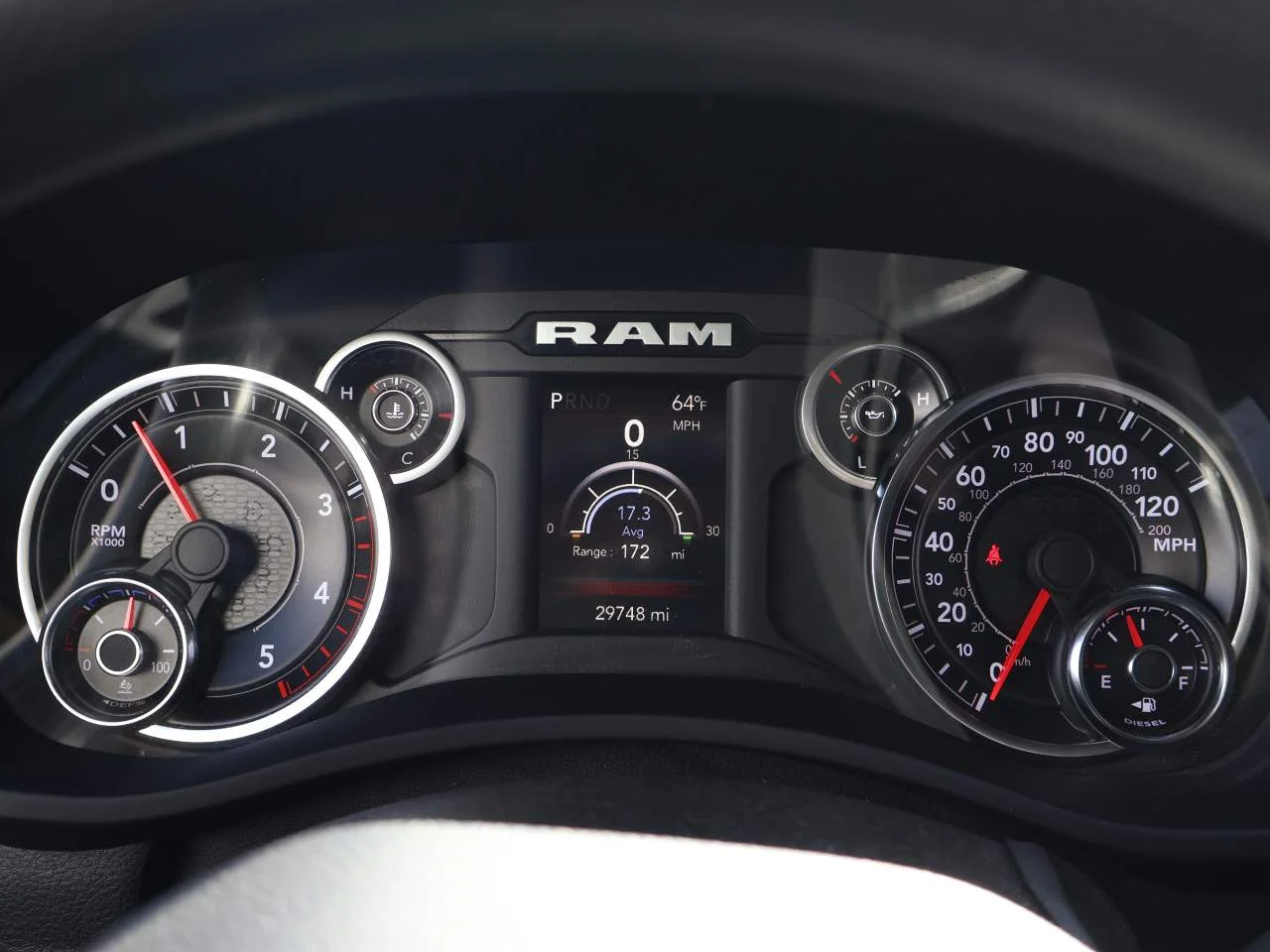Used 2022 Patriot Blue Pearl Coat Ram Big Horn Crew Cab image 11