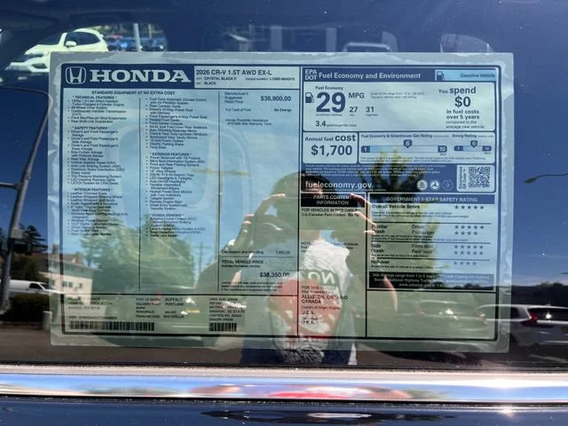 New 2026 Crystal Black Pearl Honda EX-L image 30