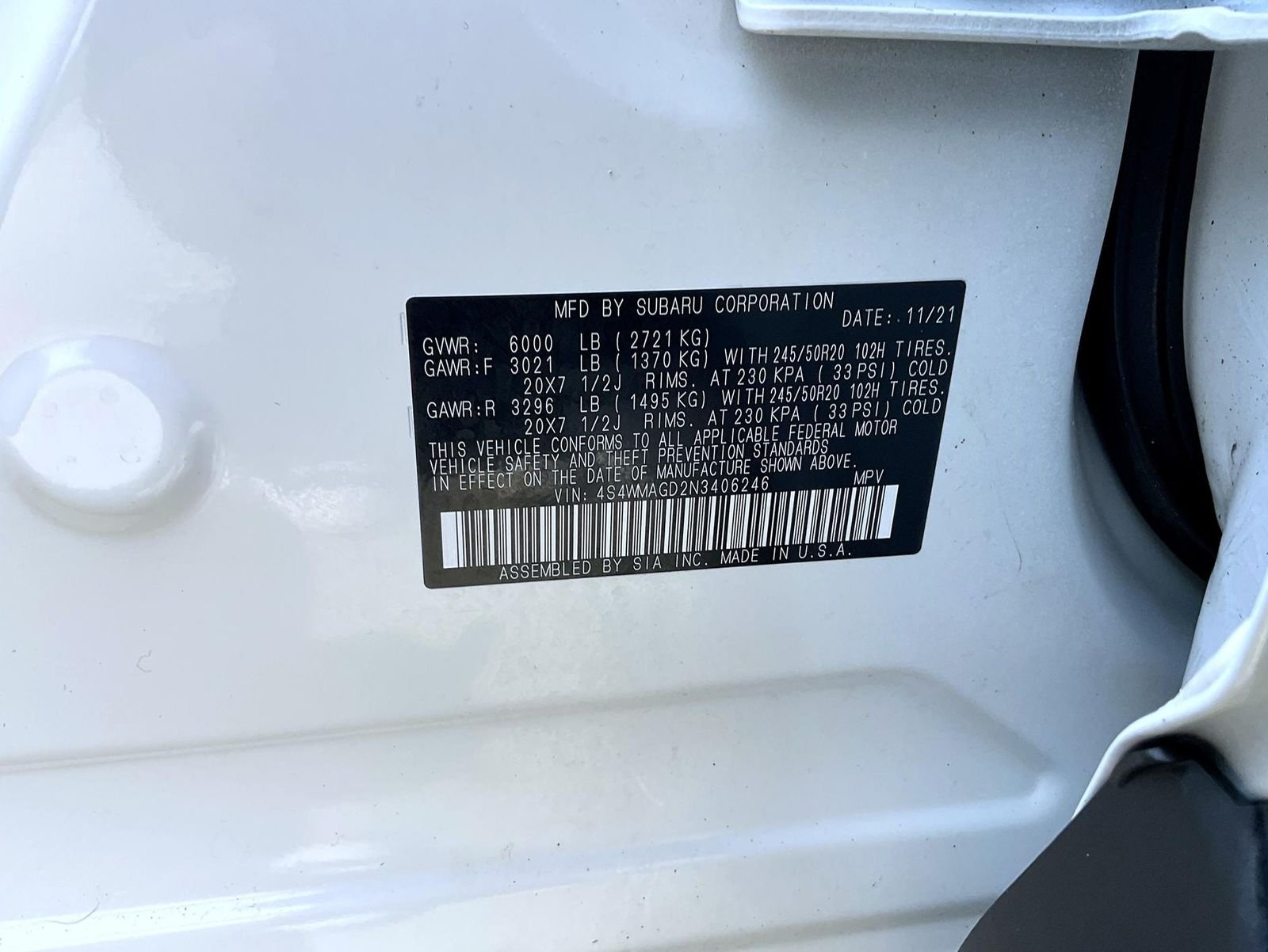 Used 2022 White Subaru Onyx Edition image 27