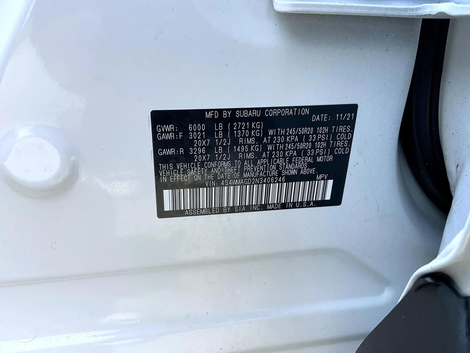 Used 2022 White Subaru Onyx Edition image 27