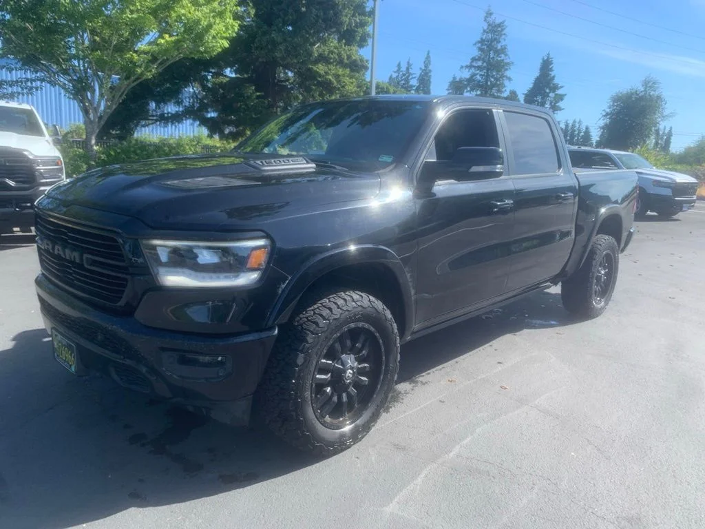 Used 2019 Diamond Black Crystal Pearlcoat Ram Laramie image 1