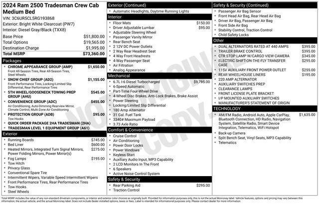 Used 2024 White Ram Tradesman image 46