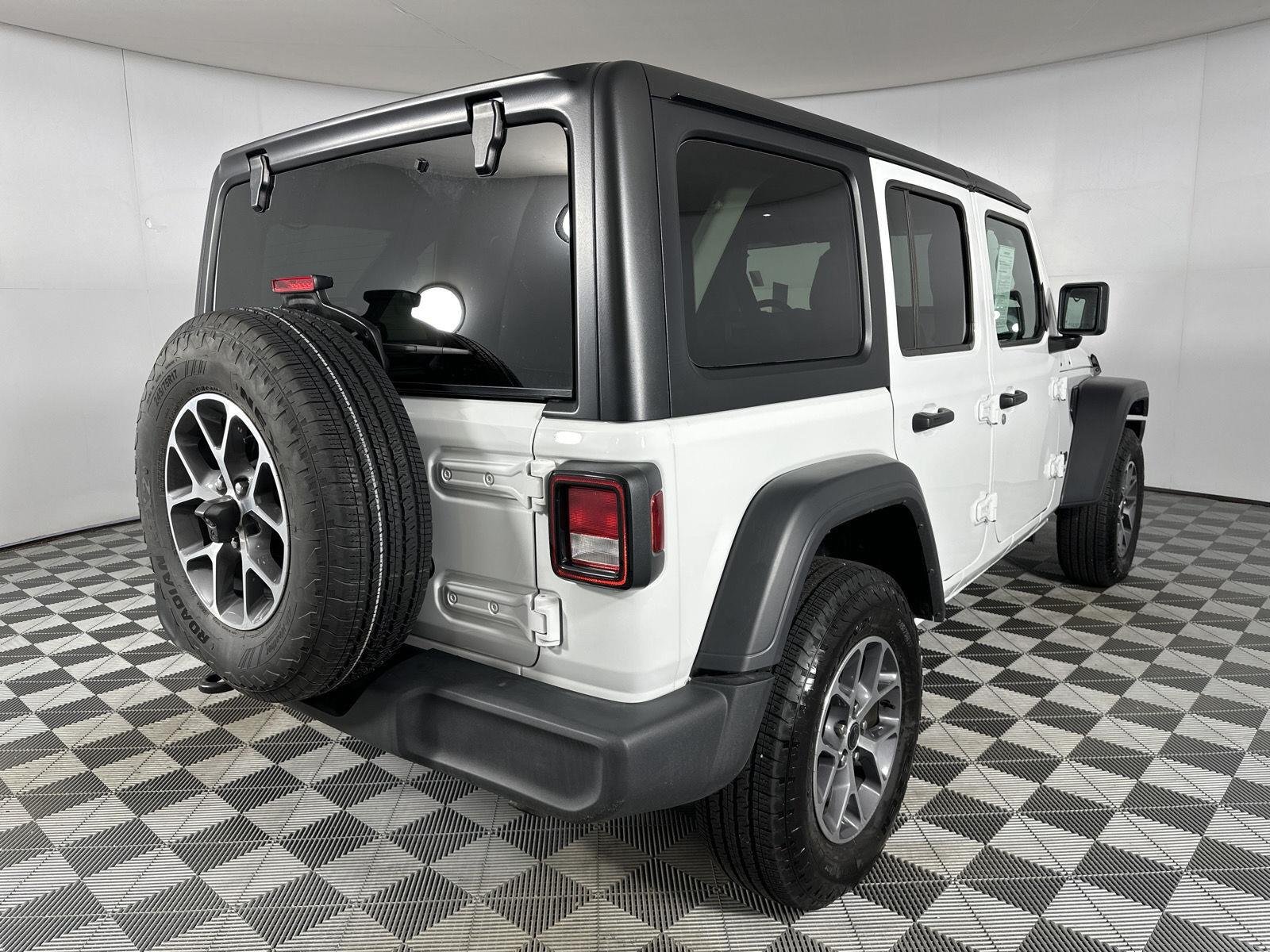 Used 2024 Bright White Clearcoat Jeep Sport S image 24