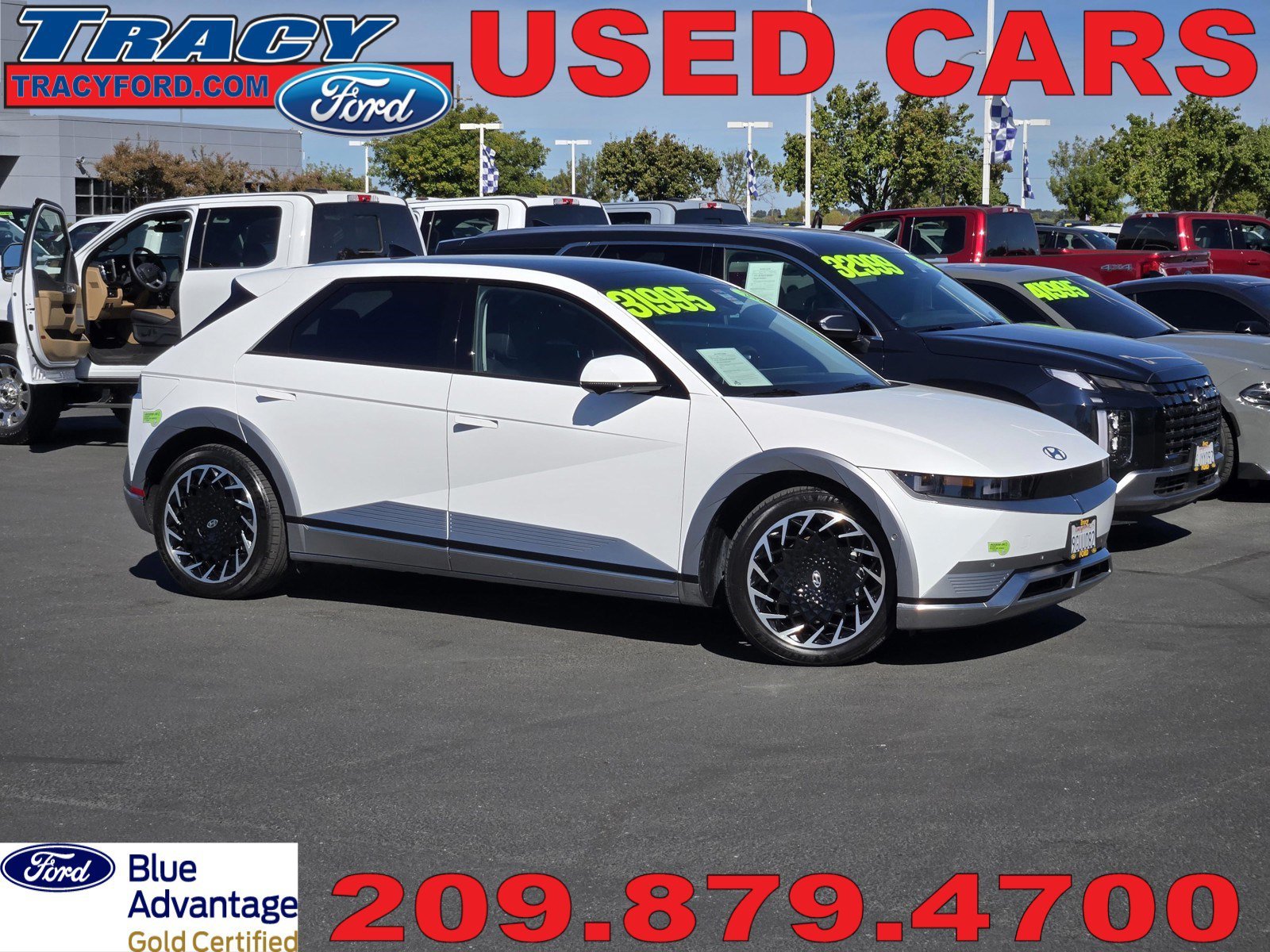 Certified Used 2023 Atlas White Hyundai Limited image 1