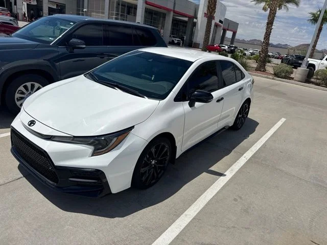 Certified Used 2022 White Toyota SE Nightshade image 1