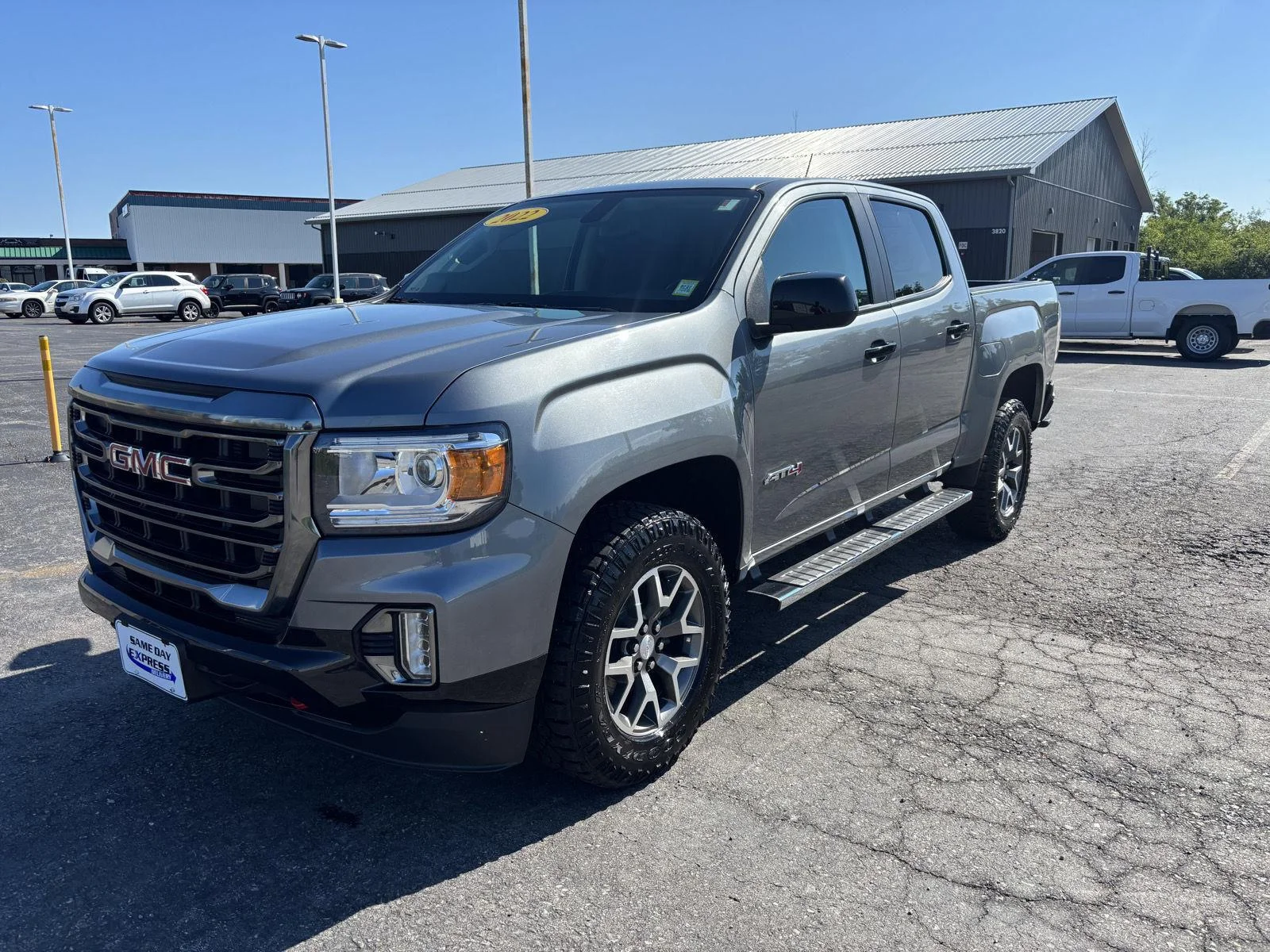 Used 2022 Satin Steel Metallic GMC AT4 - Leather image 3
