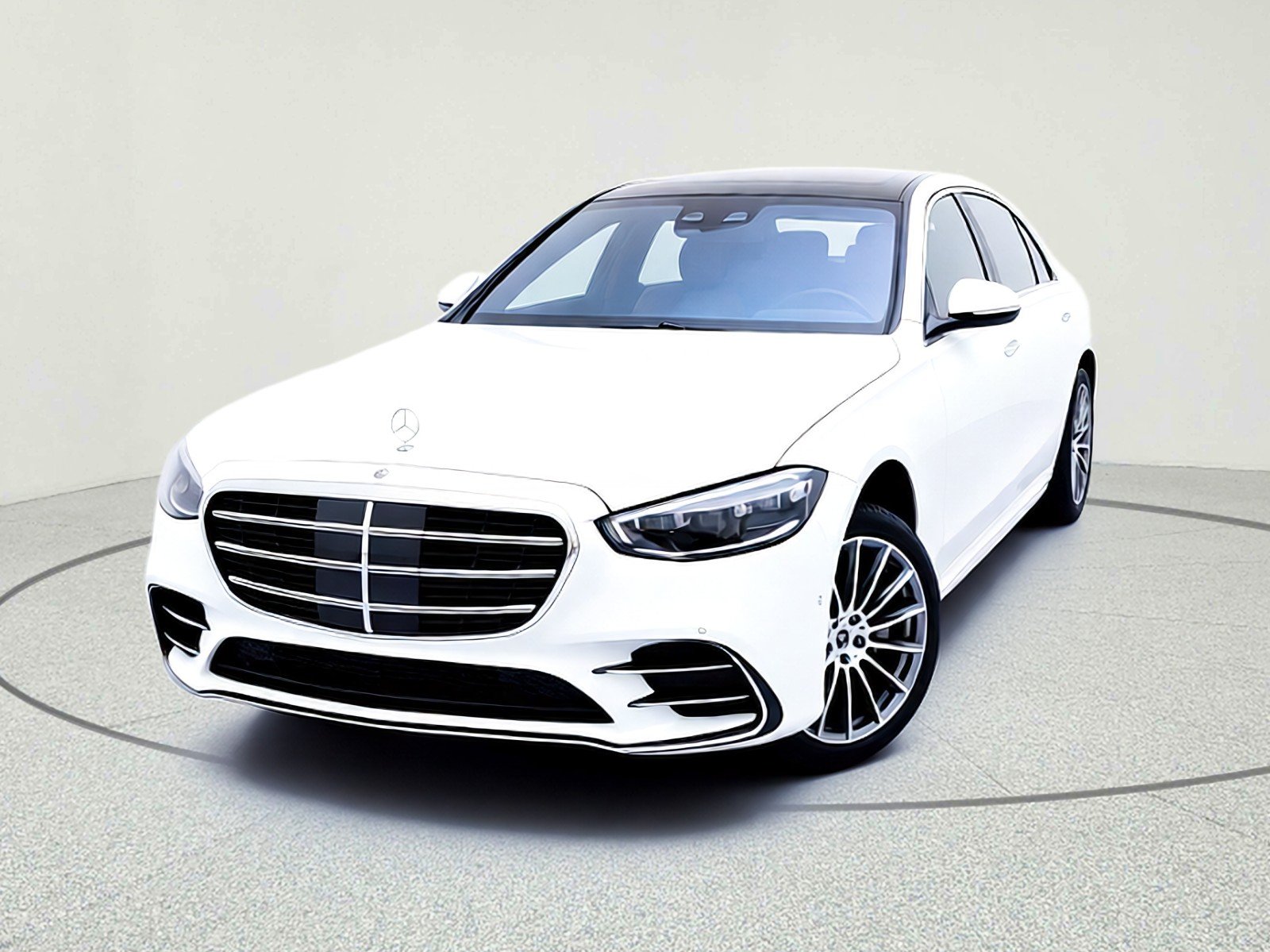 New 2026 MANUFAKTUR Moonlight White Metallic Mercedes-Benz S 580 4MATIC® Sedan image 2