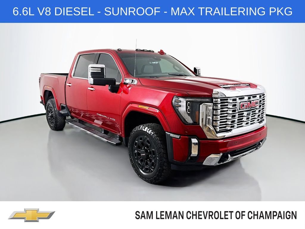 Used 2024 Volcanic Red Tintcoat GMC Denali image 1