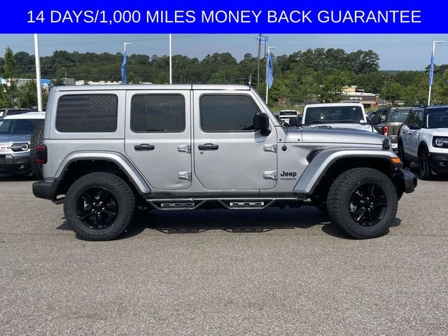 Certified Used 2021 Billet Silver Clearcoat Metallic Jeep Unlimited Sahara Altitude image 2