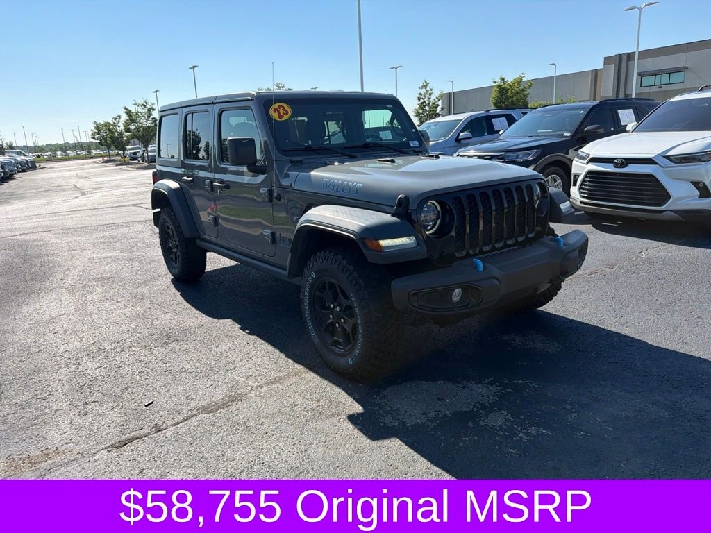 Used 2023 Gray Jeep Willys 4xe image 1