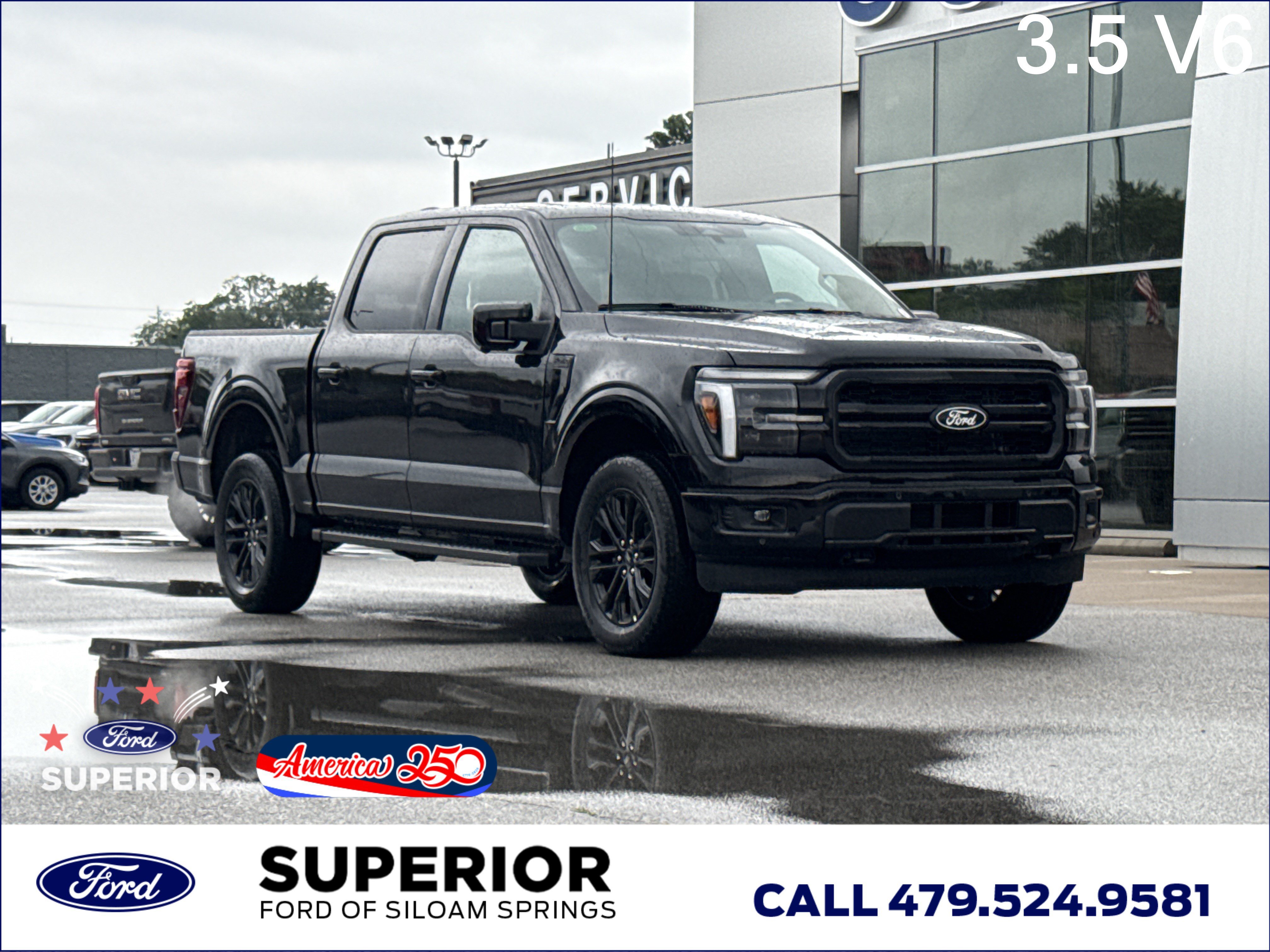 New 2026 Agate Black Metallic Ford Lariat 4WD image 1