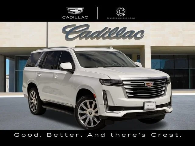 Used 2023 Crystal White Tricoat CADILLAC Premium Luxury Platinum image 1