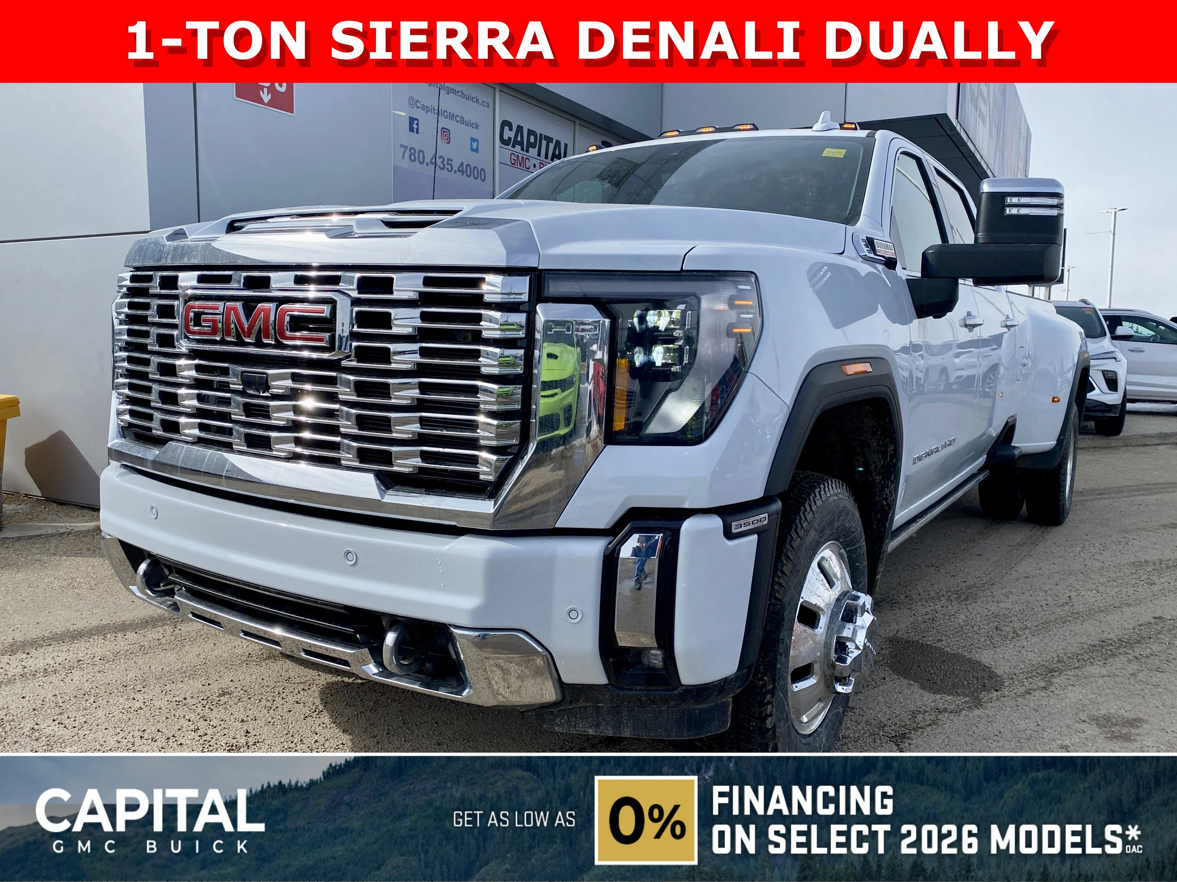 New 2026 GLACIER WHITE TRICOAT GMC Denali image 1
