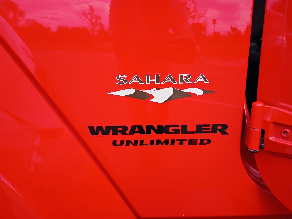 Used 2017 Firecracker Red Clearcoat Jeep Sahara image 39