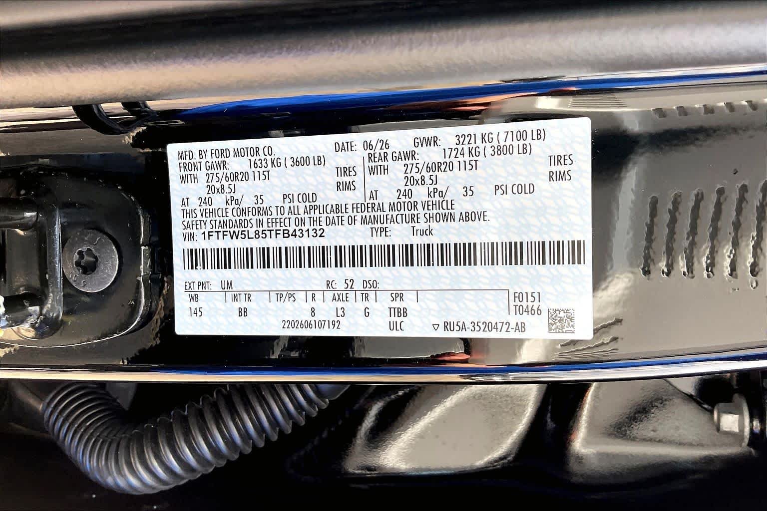 New 2026 Agate Black Metallic Ford Lariat® image 20