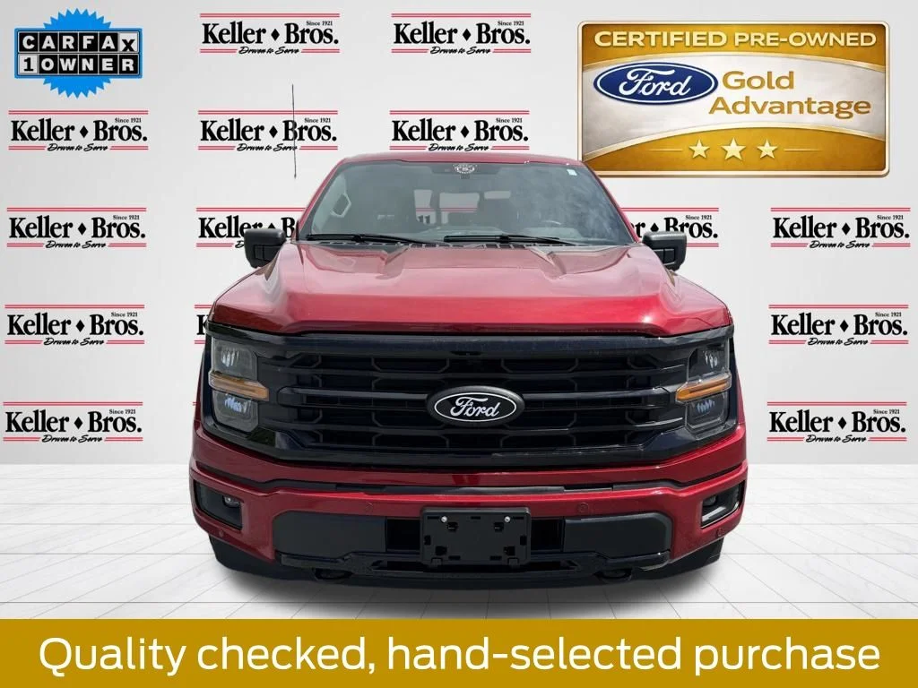 Used 2024 Rapid Red Metallic Tinted Clearcoat Ford XLT image 2