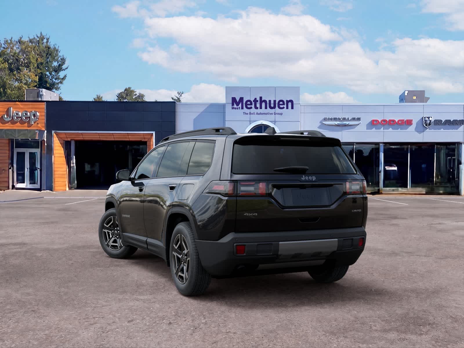 New 2026 Diamond Black Crystal Pearlcoat Jeep Limited image 3