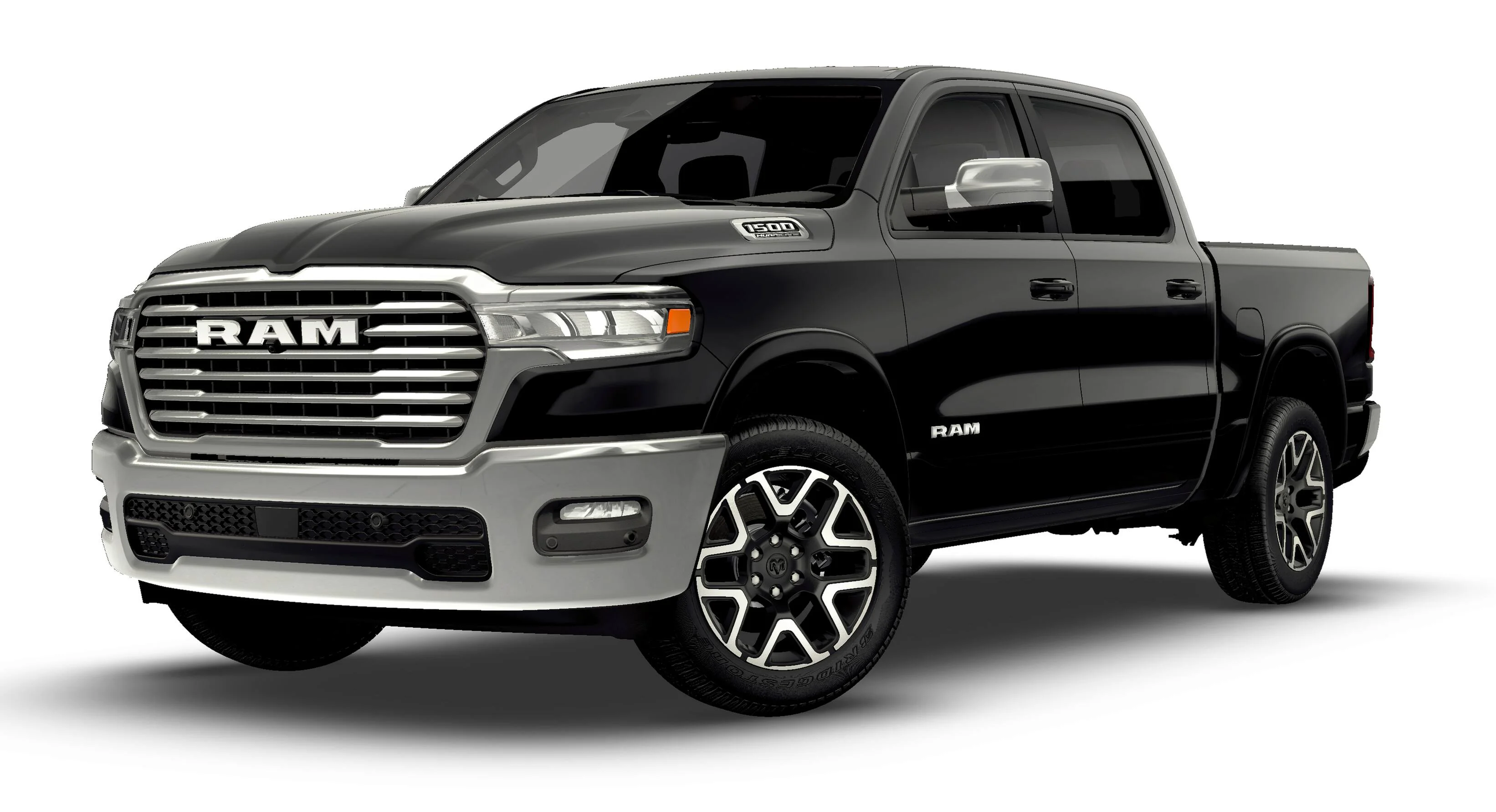 New 2026 Diamond Black Crystal Pearl-Coat Exterior Paint RAM LARAMIE image 13