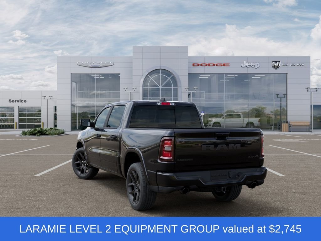 New 2026 Diamond Black Crystal Pearl-Coat Exterior Paint RAM Laramie image 3
