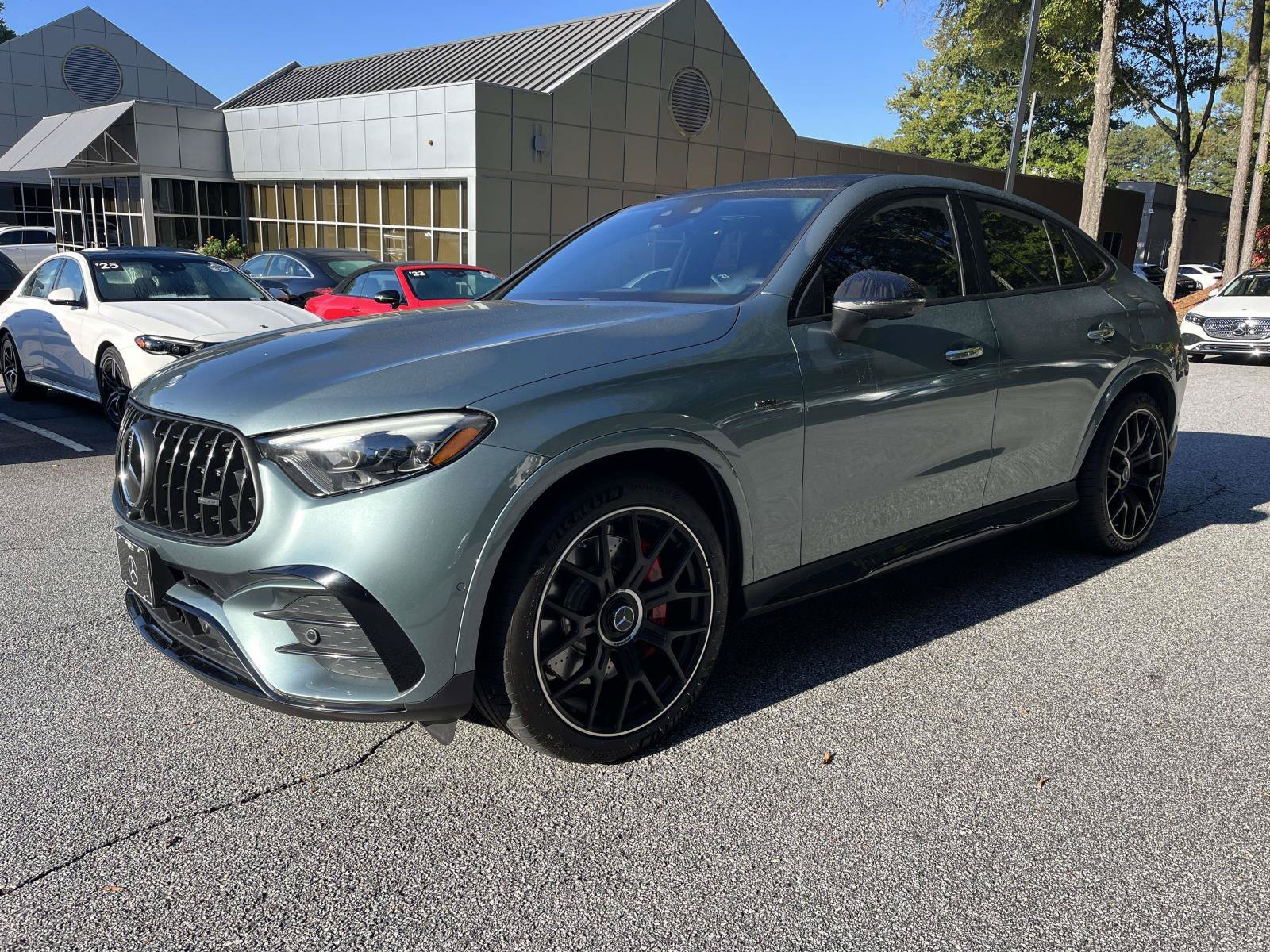 Certified Used 2025 Verde Silver Metallic Mercedes-Benz AMG® GLC 63 S E Performance 4MATIC® Coupe image 3
