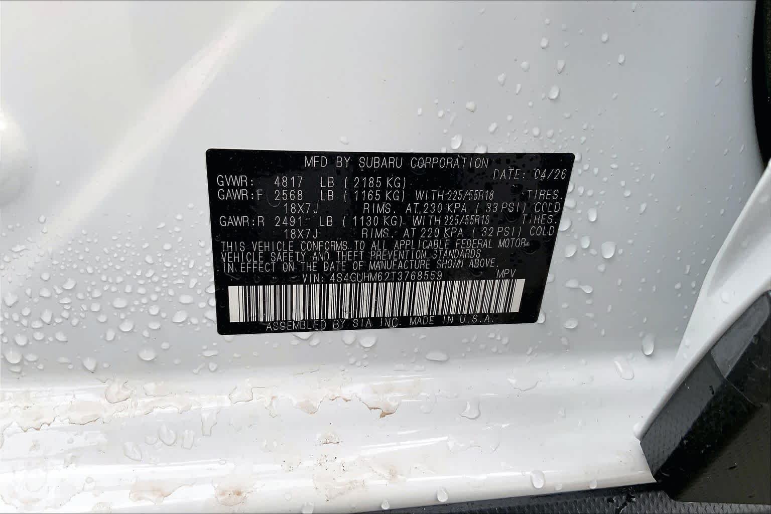 New 2026 LITHIUM RED PEARL Subaru Limited image 18