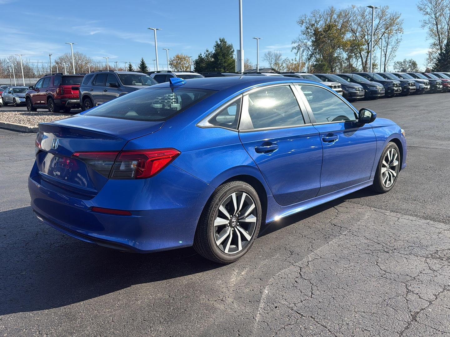 Used 2024 Aegean Blue Metallic Honda EX image 6