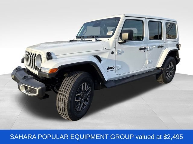 New 2026 Bright White Clear-Coat Exterior Paint Jeep Sahara image 3