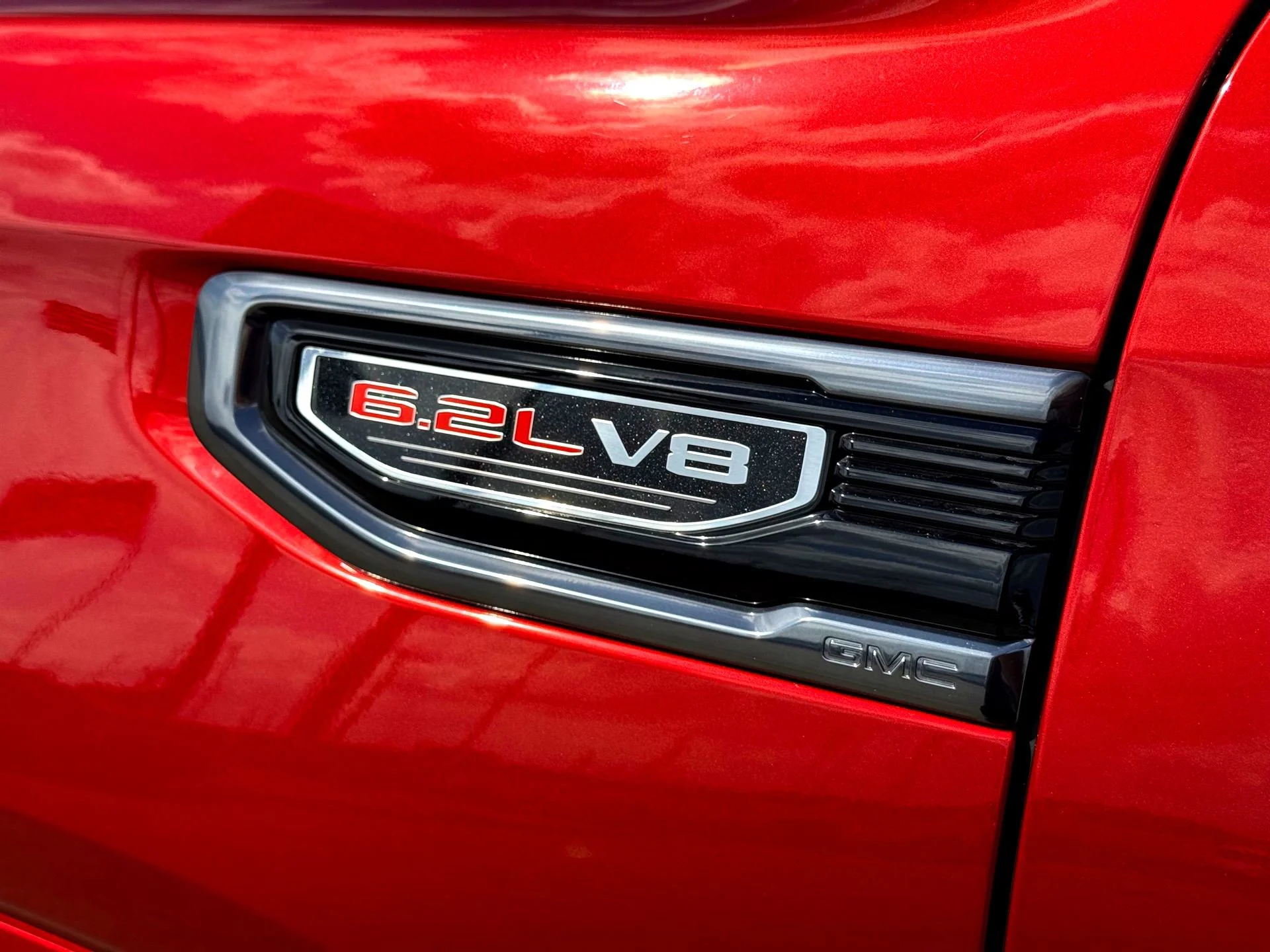 Used 2024 Volcanic Red Tintcoat GMC AT4 image 3